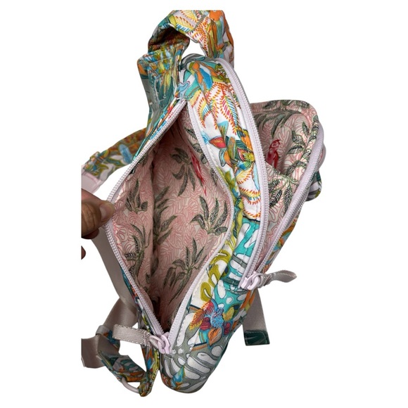 Vera Bradley Women's Cotton Utility Sling Backpack, Rain Forest Canopy - Picture 6 of 6